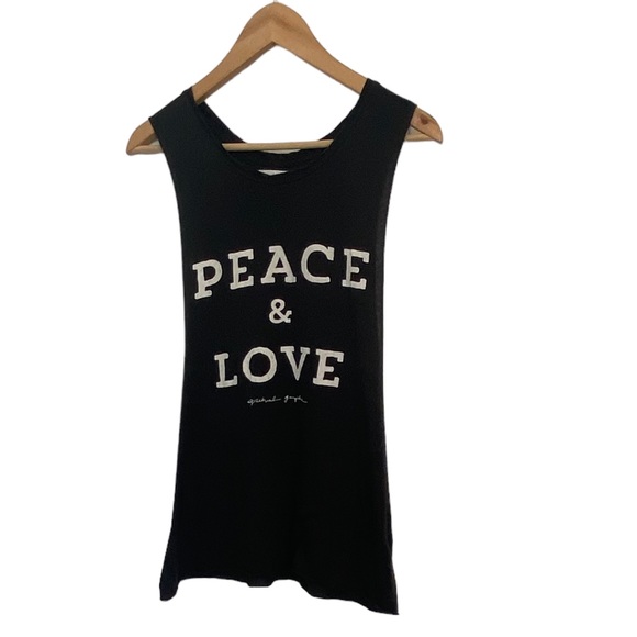 Spiritual Gangster Tops - Spiritual Gangster “Peace & Love” Active Muscle Tank Top